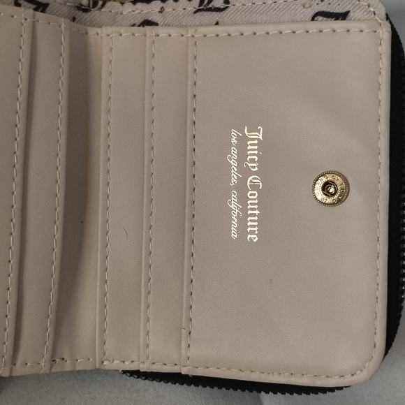 Juicy Couture Small Black Wallet EUC - Picture 4 of 14